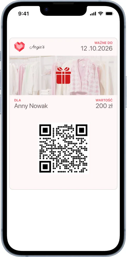 karta podarunkowa w Apple Wallet oraz Google Wallet Elektroniczna karta podarunkowa