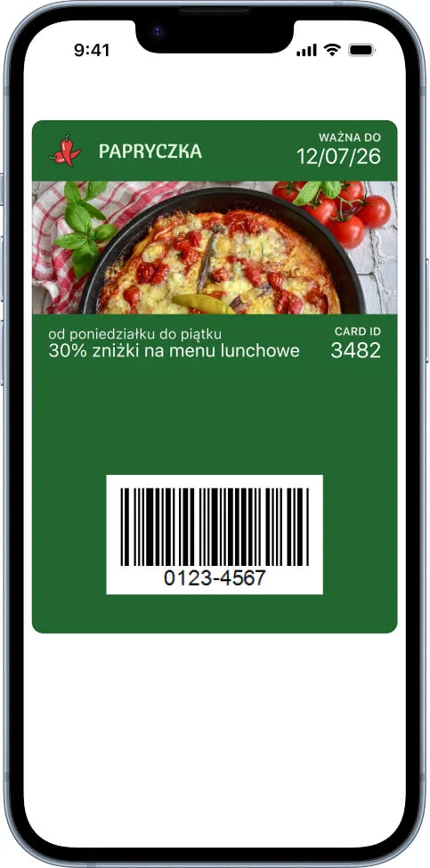 Elektroniczny kupon rabatowy w Apple Wallet oraz Google Wallet Elektroniczny kupon rabatowy